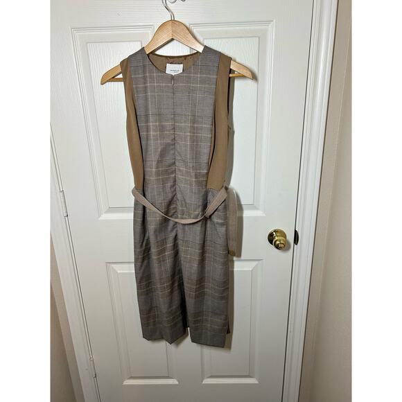 AKRIS Punto Houndstooth Wool Dress - Picture 1 of 8